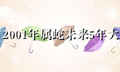 2001年属蛇未来5年大运 2001年属蛇2024年运势及运程每月运程