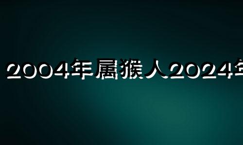 2004年属猴人2024年运势 2004年的猴在2024年的运势