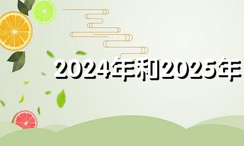 2024年和2025年 2024年2025年属相