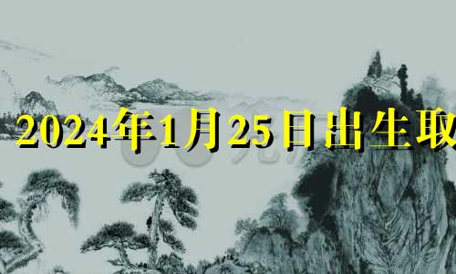 2024年1月25日出生取名 2024年1月25号出生的宝宝好不好