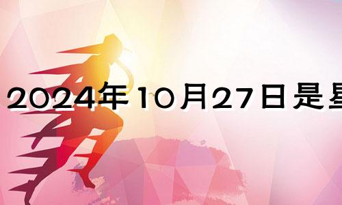 2024年10月27日是星期几 2024年的10月28号