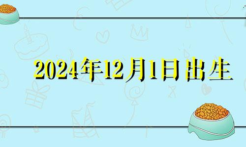 2024年12月1日出生 2024年12月14日农历