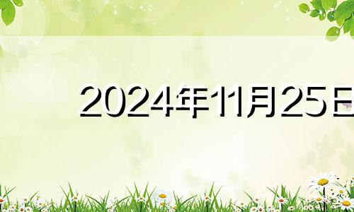 2024年11月25日 属龙11月24日是什么星座