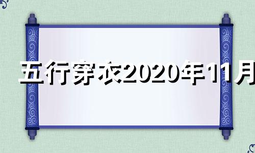 五行穿衣2020年11月24 2020年11月24日穿衣五行色