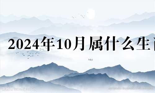 2024年10月属什么生肖 生肖2024年