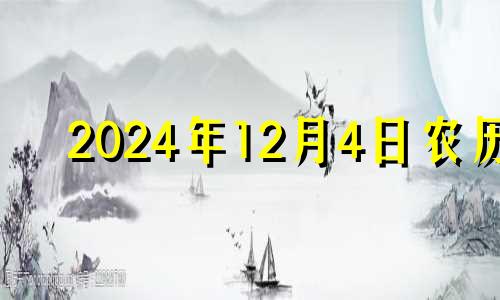 2024年12月4日农历 12月4日穿衣五行分享