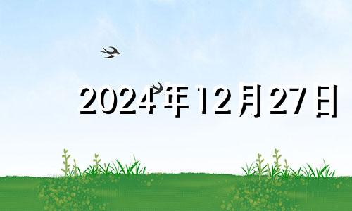 2024年12月27日 2024年十二月