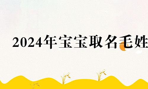 2024年宝宝取名毛姓 2024牛年毛姓宝宝起名大全