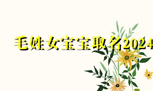 毛姓女宝宝取名2024 毛姓女宝宝名字大全