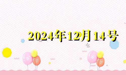 2024年12月14号 2024年12月14日农历