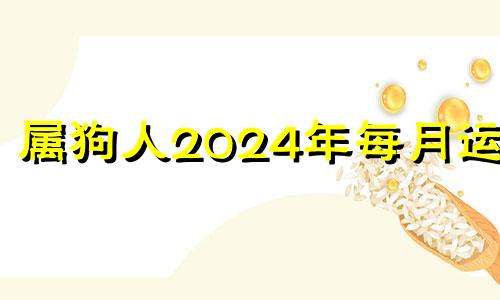 属狗人2024年每月运势 属狗人2024