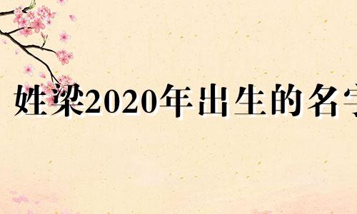 姓梁2020年出生的名字 牛年宝宝姓梁取名