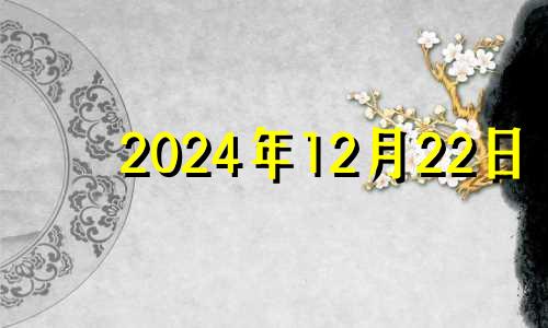 2024年12月22日 2024年12月日历表