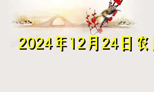 2024年12月24日农历 2024年12月22日