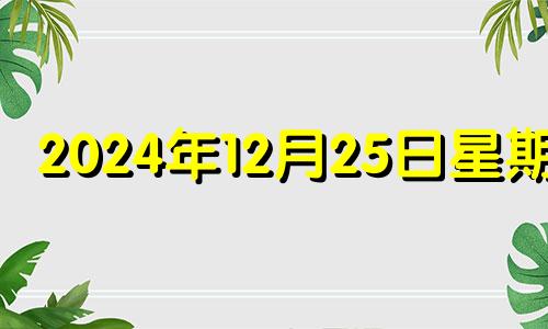 2024年12月25日星期几 2024年12月25日适合结婚吗