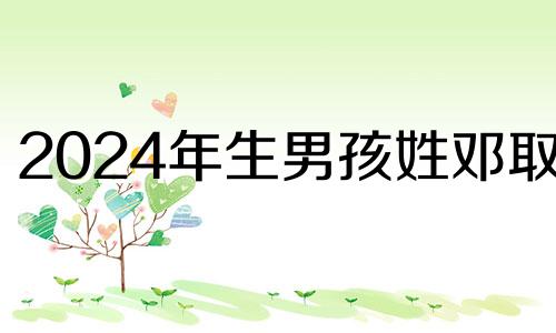 2024年生男孩姓邓取名 邓姓男宝宝牛取名字大全