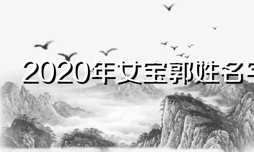 2020年女宝郭姓名字 2024年宝宝出生郭姓起名